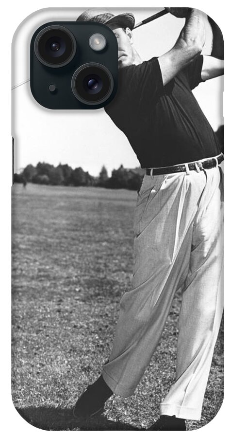 1950 iPhone Case featuring the photograph Golfer Sam Snead #2 by Underwood Archives