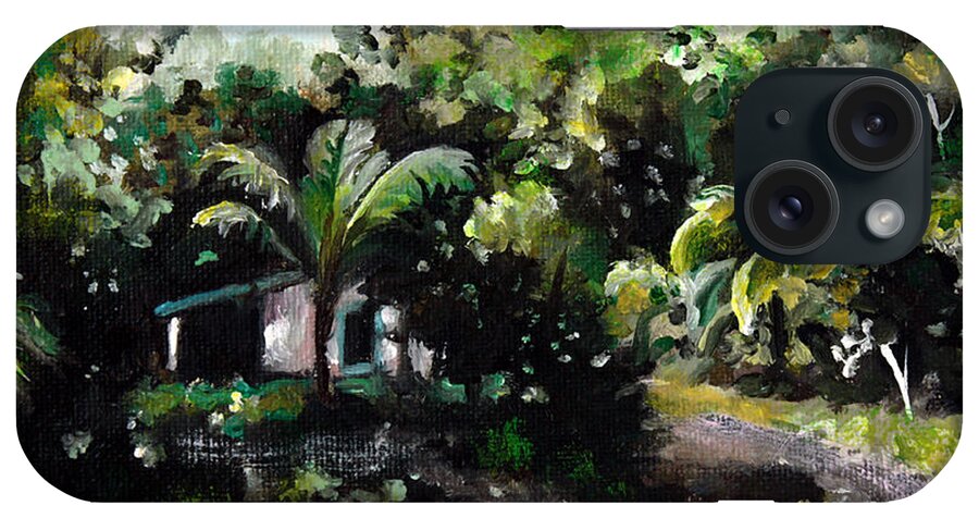 $75 iPhone Case featuring the painting Hacienda Lamberti #1 by Sarah Lynch