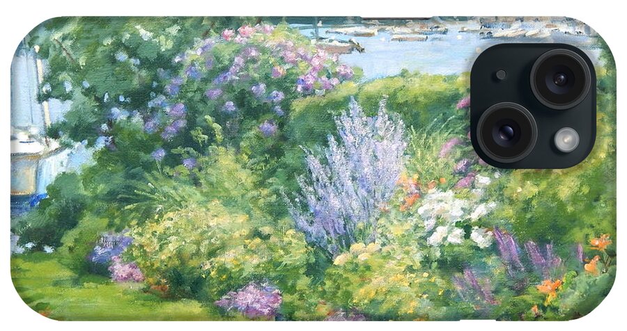 Gardens iPhone Case featuring the painting Harbor Garden #1 by Sharon Jordan Bahosh