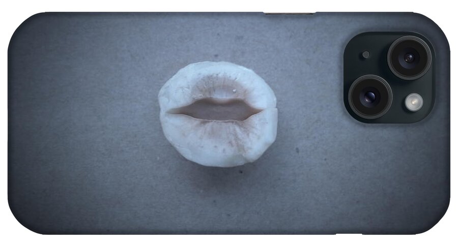 Abstract iPhone Case featuring the photograph Hazelnut Lips #3 by Nora Boghossian