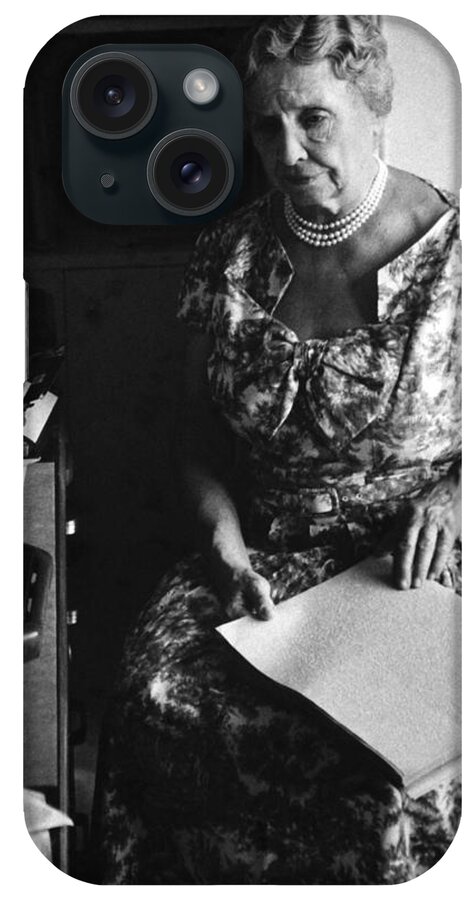Deafblind iPhone Case featuring the photograph Helen Keller #1 by Rollie McKenna
