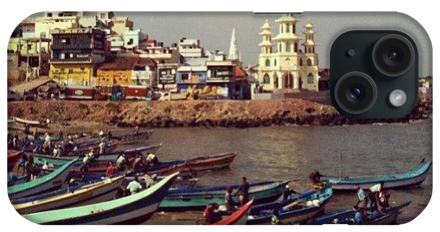 India iPhone Case featuring the photograph India #india #lake #boat #1 by Marina Boitmane