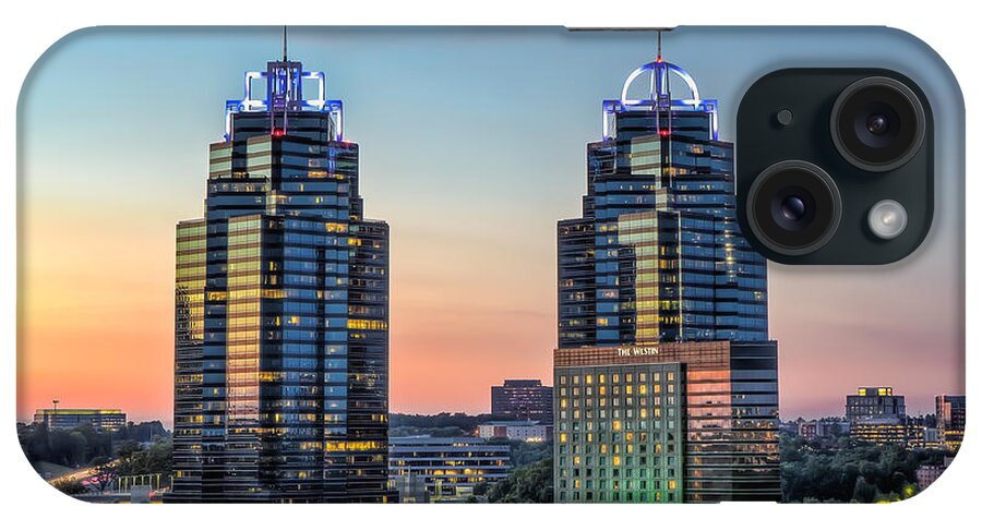 Sandy Springs iPhone Case featuring the photograph King And Queen Buildings #2 by Anna Rumiantseva