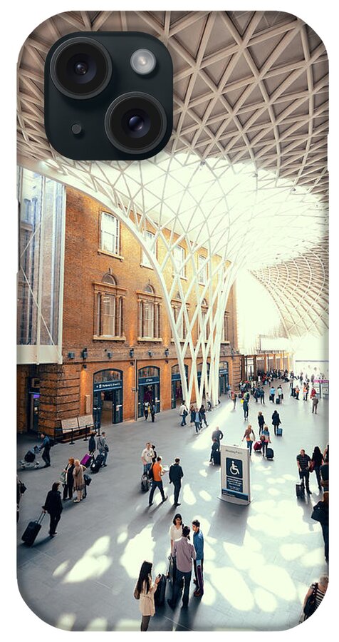 London iPhone Case featuring the photograph Kings cross station London #1 by Songquan Deng