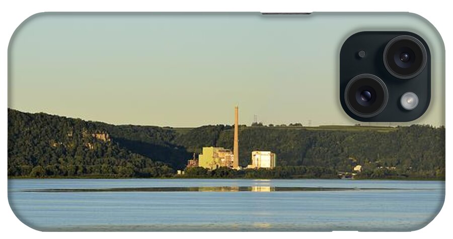 Lansing iPhone Case featuring the photograph Lansing Iowa Power Plant #1 by Bonfire Photography
