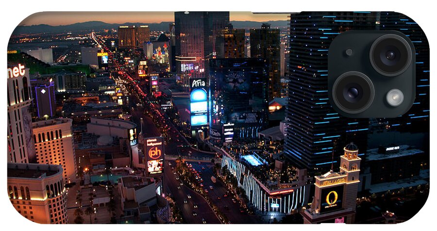 Outdoors iPhone Case featuring the photograph Las Vegas Strip #1 by Mitch Diamond