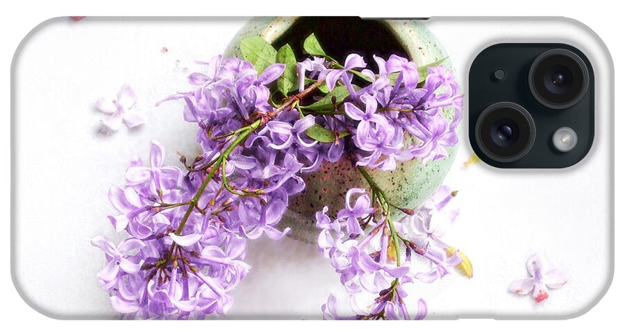 Lilac iPhone Case featuring the photograph Lilacs Still Life by Louise Kumpf
