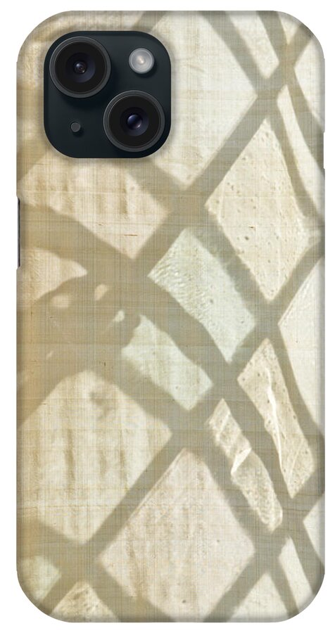 Abstract iPhone Case featuring the photograph Linen curtain #1 by Tom Gowanlock