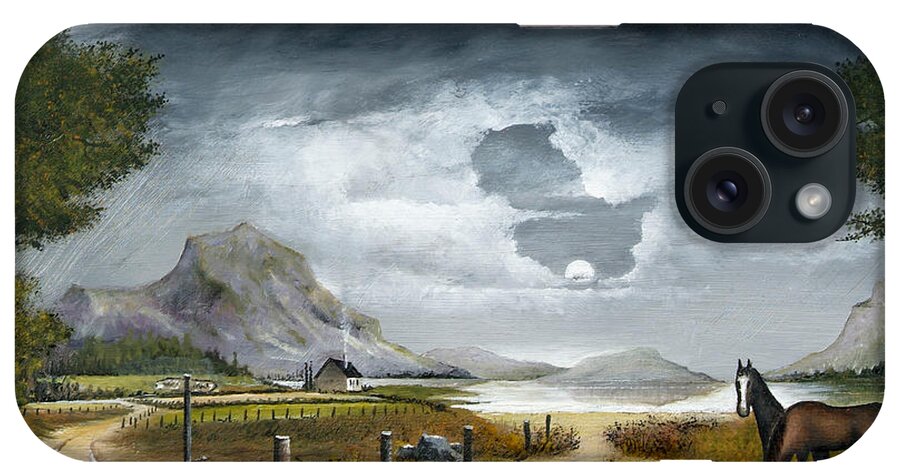 Countryside iPhone Case featuring the painting Loch Lomond - Scotland by Ken Wood