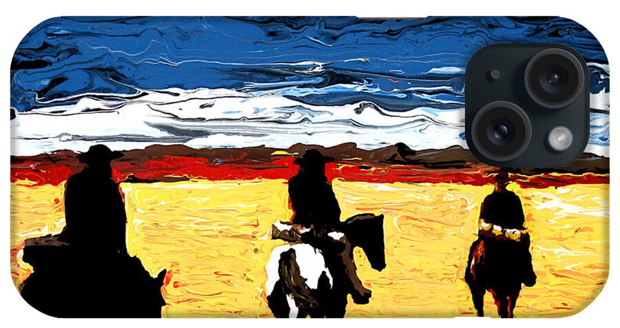 Texas iPhone Case featuring the painting Long Journey Home by Frank Botello