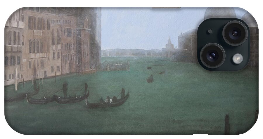 Venice iPhone Case featuring the painting Looking Down the Grand Canal #1 by Masami Iida