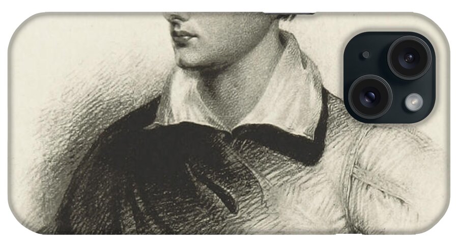 George Gordon Byron iPhone Case featuring the photograph Lord Byron, English Romantic Poet #1 by British Library