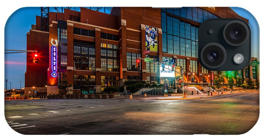America iPhone Case featuring the photograph Lucas Oil Stadium #1 by Alexey Stiop