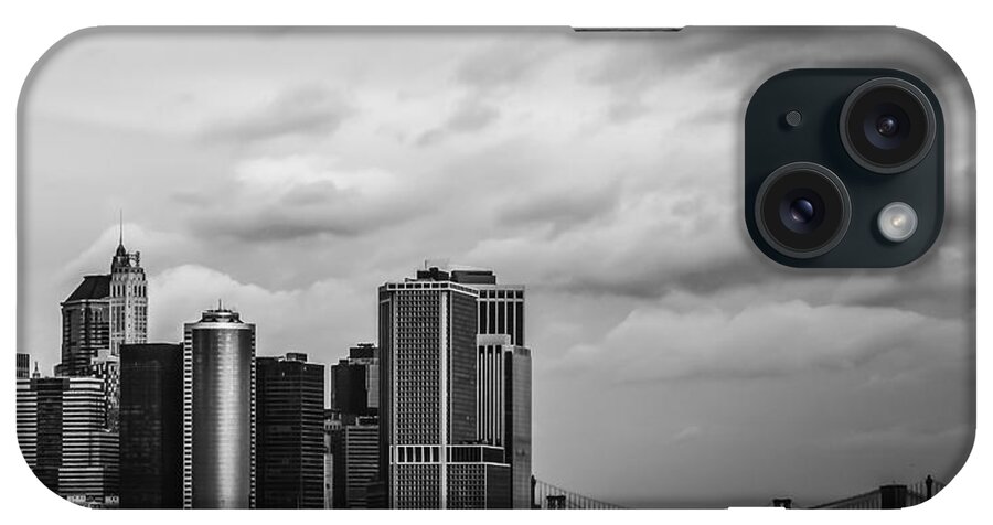 Manhattan iPhone Case featuring the photograph Manhattan Skyline Right Triptych #1 by David Morefield