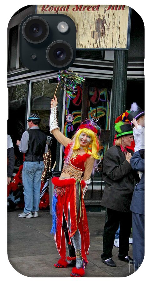 Mardi Gras Day Photos iPhone Case featuring the photograph French Quarter Mardi Gras by Luana K Perez