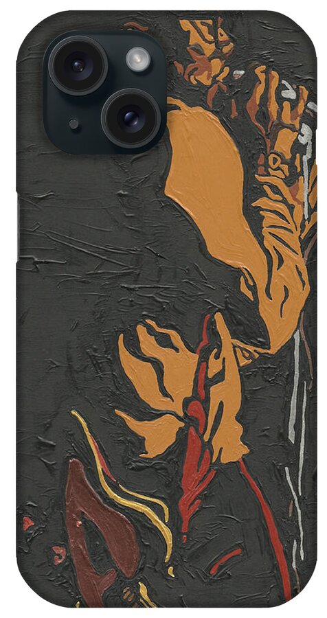 Martin Luther Mccoy iPhone Case featuring the painting Martin Luther McCoy by Rachel Natalie Rawlins