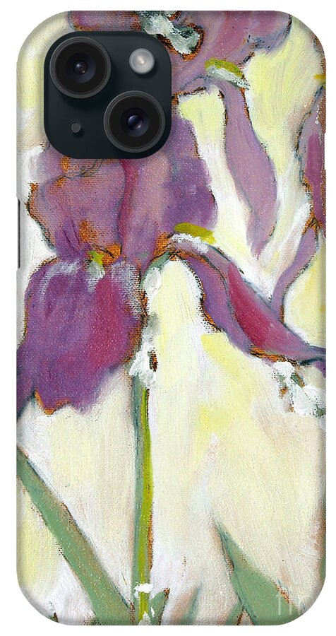 Iris iPhone Case featuring the painting Messenger detail #3 by Roxanne Dyer