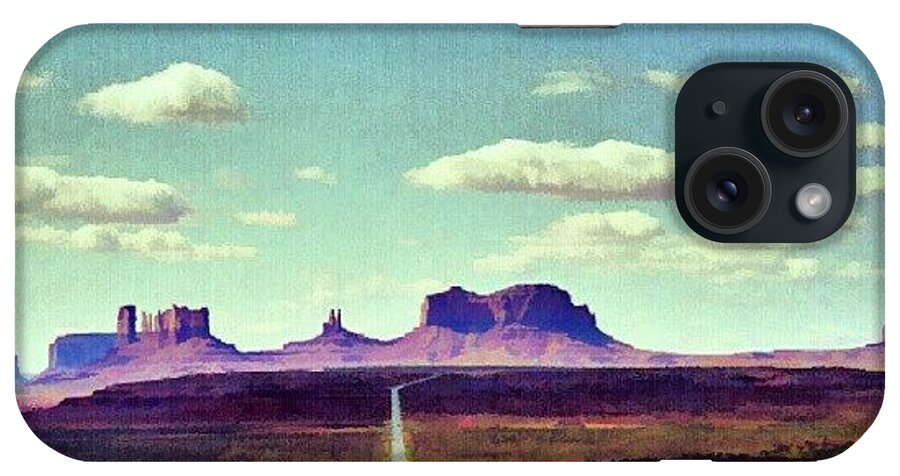 All_shots iPhone Case featuring the photograph Easy Riding thru Monument Valley Az/Ut Usa by Hans Fotoboek