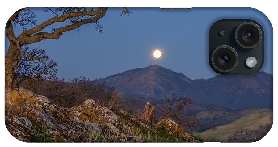 Landscape iPhone Case featuring the photograph Moon Over Mt Diablo #1 by Marc Crumpler