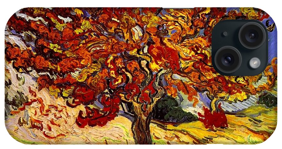 Vincent Van Gogh iPhone Case featuring the painting Mulberry Tree #1 by Vincent Van Gogh