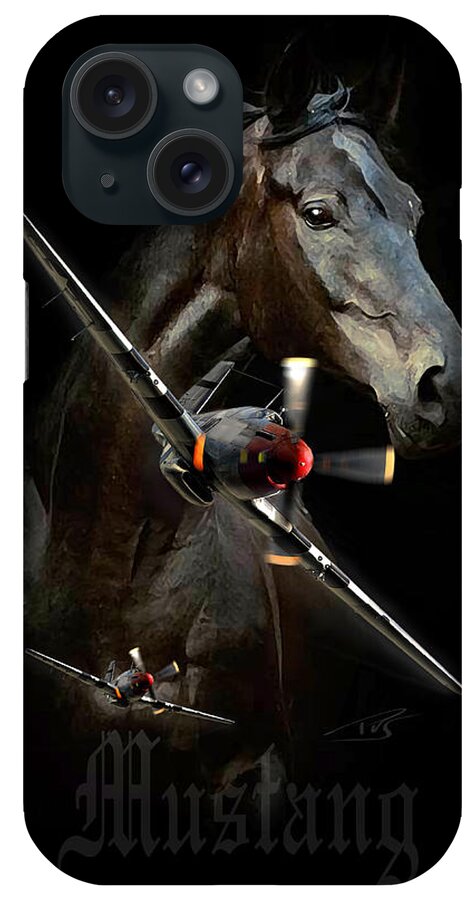 War iPhone Case featuring the digital art Mustang #1 by Peter Van Stigt