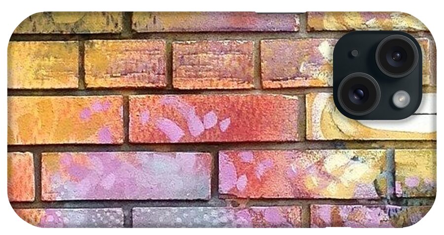 Wallart iPhone Case featuring the photograph Painted Brick #1 by Julie Gebhardt