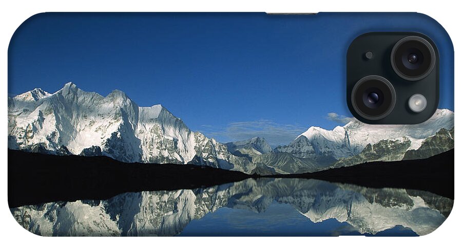 Feb0514 iPhone Case featuring the photograph Panorama From Mt Makalu To Everest #1 by Colin Monteath