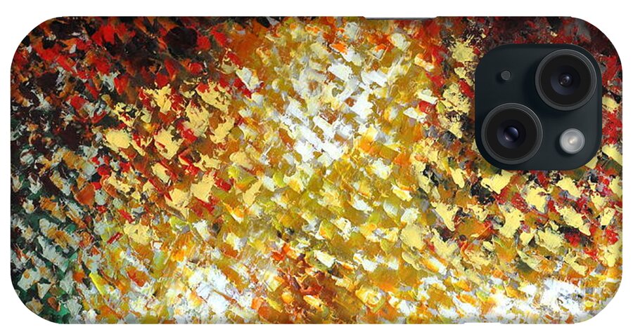 Palette Knife iPhone Case featuring the painting Petals #1 by Preethi Mathialagan