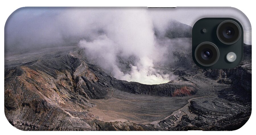 Feb0514 iPhone Case featuring the photograph Poas Volcano National Park Costa Rica #1 by Gerry Ellis
