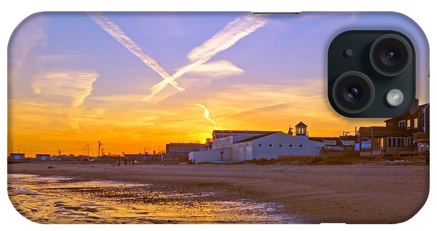 Provincetown iPhone Case featuring the photograph Provincetown Beach at Sunset #1 by Frank Winters
