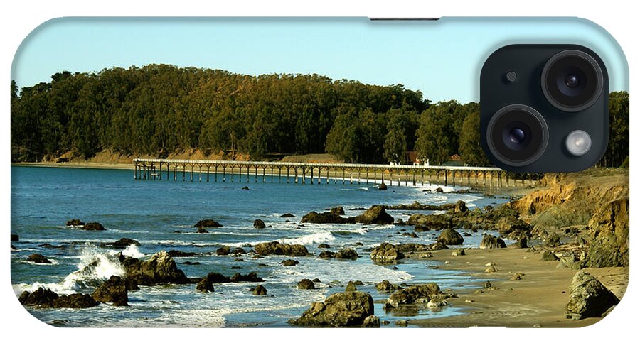 Barbara Snyder iPhone Case featuring the photograph San Simeon Pier #1 by Barbara Snyder