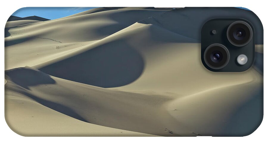 00559255 iPhone Case featuring the photograph Sand Dunes In Death Valley by Yva Momatiuk John Eastcott