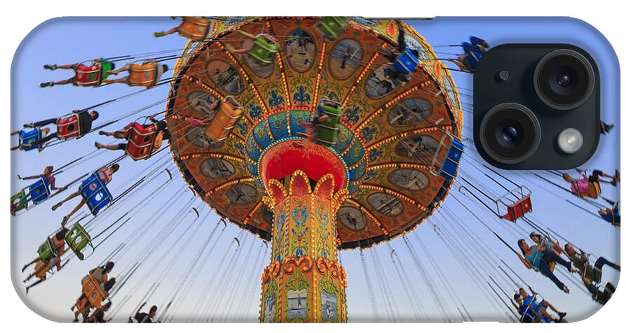 Carnival iPhone Case featuring the photograph Santa Cruz SeaSwing at Sunset 7 by Scott Campbell