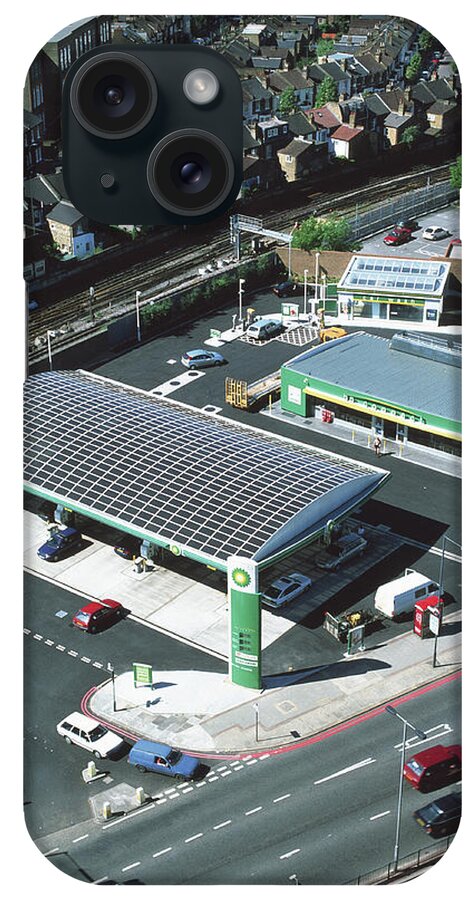 Fuel Station iPhone Case featuring the photograph Solar-powered Petrol Station #1 by Martin Bond/science Photo Library