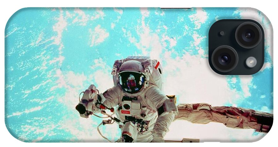 Sts-69 iPhone Case featuring the photograph Spacewalk During Shuttle Mission Sts-69 #1 by Nasa