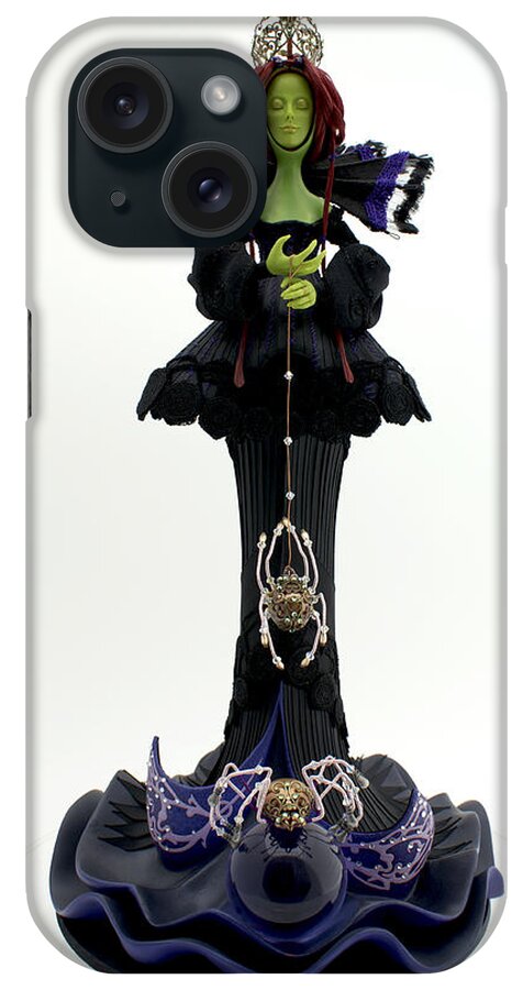 Spellweaver iPhone Case featuring the sculpture Spellweaver #2 by Judy Henninger