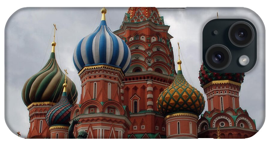 St. Basil's Cathedral iPhone Case featuring the photograph St. Basil's Cathedral #1 by Jim McCullaugh