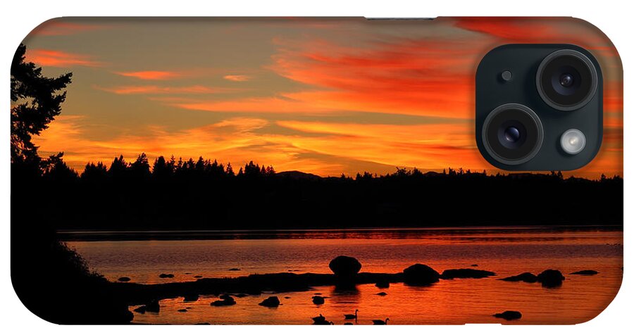 Sunset iPhone Case featuring the photograph Summer Sunset #1 by Randy Hall
