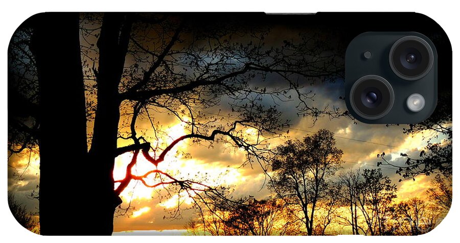 Sunset iPhone Case featuring the photograph Sunset #1 by Rabiah Seminole