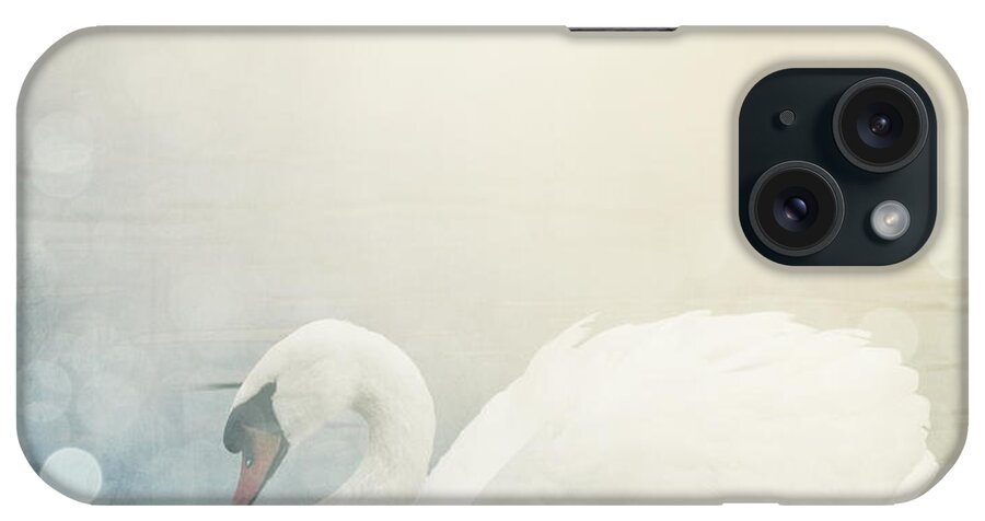 Nature iPhone Case featuring the pyrography Beautiful Swan by Jelena Jovanovic