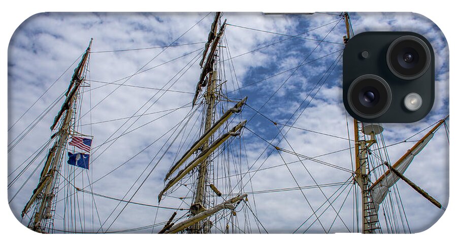 Tall Ships iPhone Case featuring the photograph Tall Ship Three Mast by Dale Powell