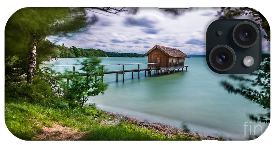 Ammersee iPhone Case featuring the photograph The Boats House by Hannes Cmarits