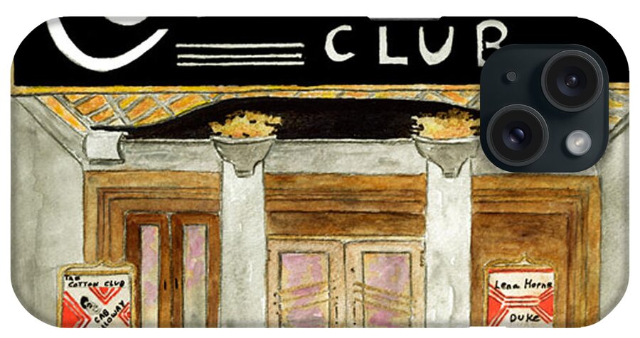 Cotton Club iPhone Case featuring the painting The Cotton Club by AFineLyne