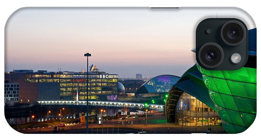 Cityscape iPhone Case featuring the photograph The last of the light at the Hydro #1 by Stephen Taylor