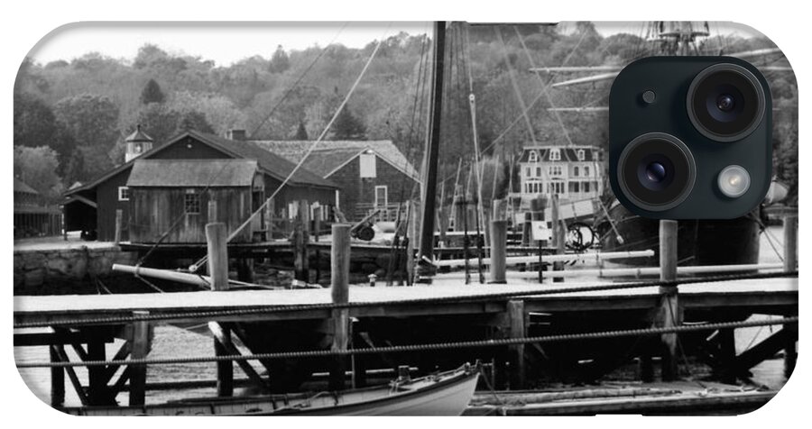 Connecticut iPhone Case featuring the photograph The Long Boats by Leslie M Browning