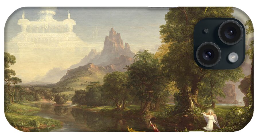 Thomas Cole iPhone Case featuring the painting The Voyage Of Life Youth #1 by Thomas Cole