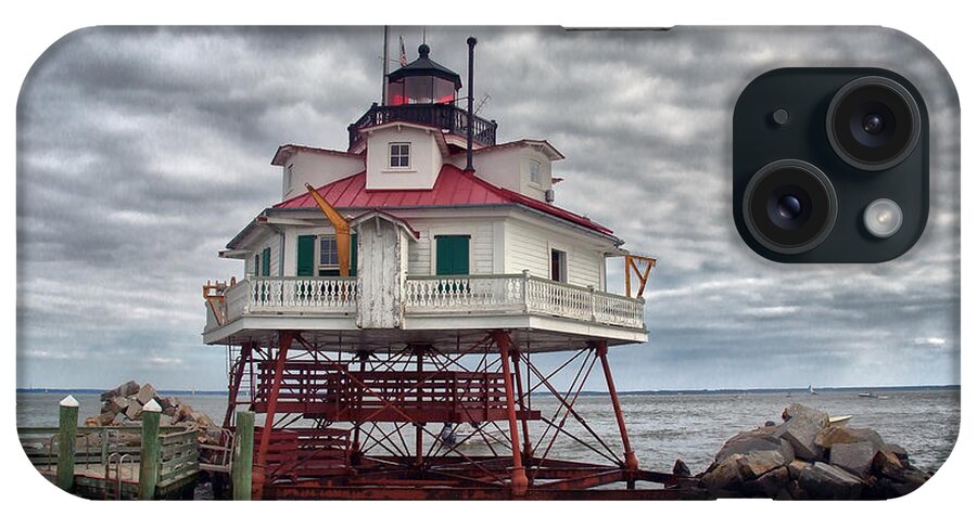 Maryland iPhone Case featuring the photograph Thomas Point Lighthouse #2 by Robert Fawcett