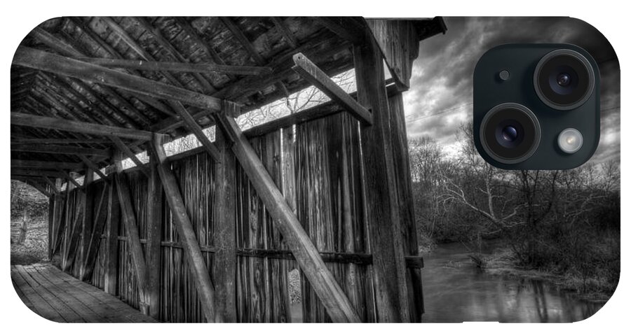 Covered Bridge iPhone Case featuring the photograph Trinity Road Covered Bridge #1 by David Dufresne