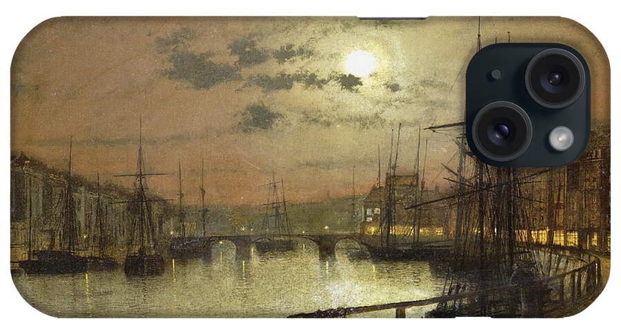 Whitby iPhone Case featuring the painting Whitby by John Atkinson Grimshaw
