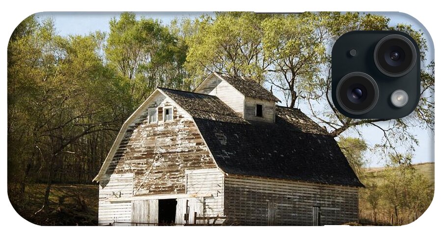 Barns iPhone Case featuring the photograph White Barn #1 by Yumi Johnson